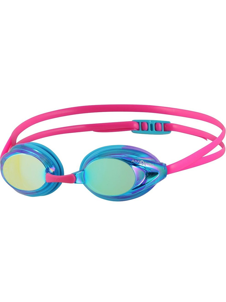 Brille AMANZI | Amanzi Axion Prismatic Mirror Schwimmbrille – Pink/Blau/Lila