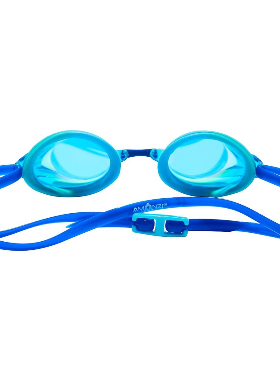 Brille AMANZI | Amanzi Axion Prismatic Mirror Schwimmbrille – Indigo/Blau/Blaugrun