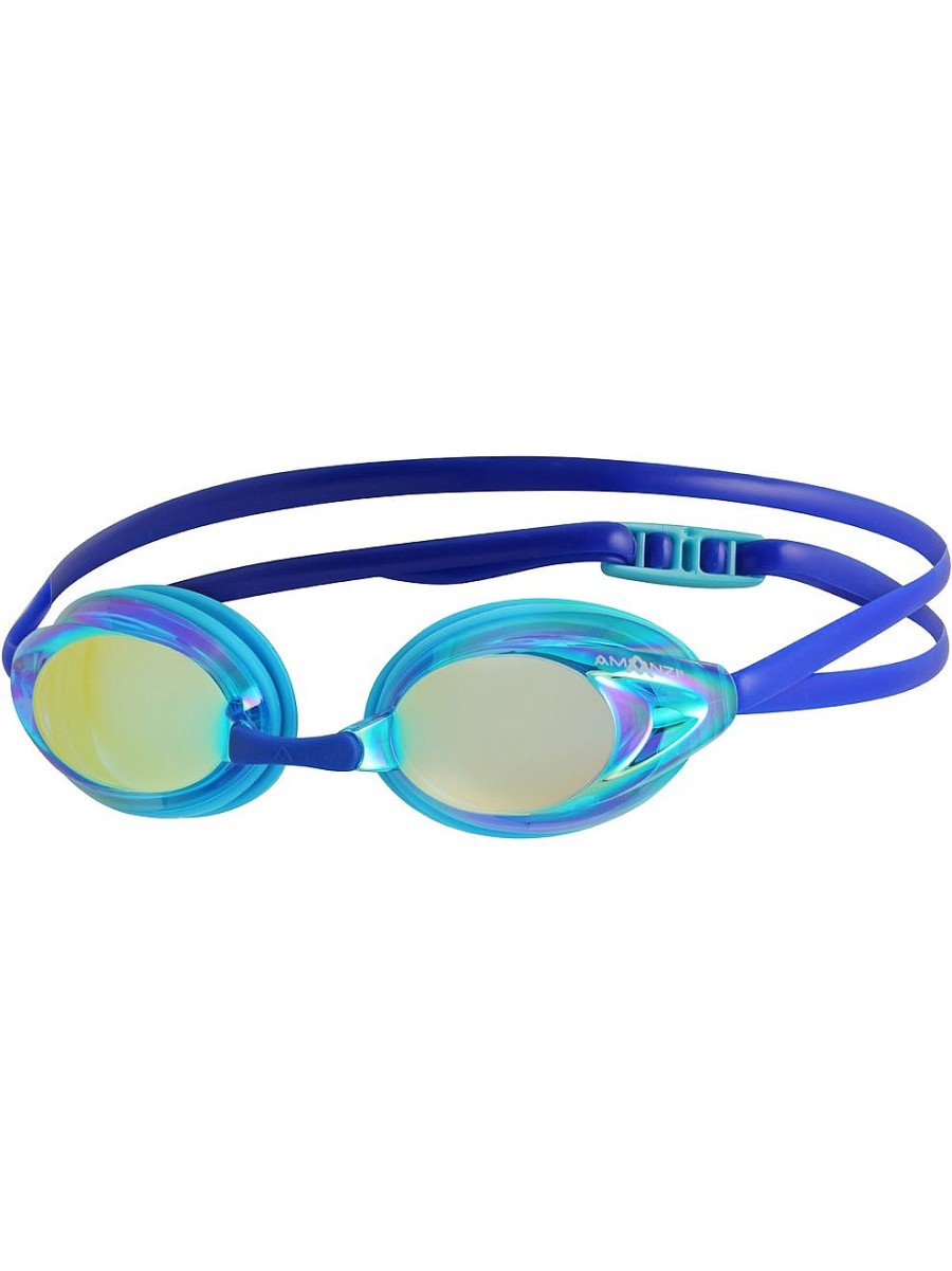 Brille AMANZI | Amanzi Axion Prismatic Mirror Schwimmbrille – Indigo/Blau/Blaugrun